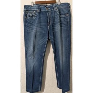 True Religion Disco Julie Big T Jeans Size 40,Two back , Geno Relaxed